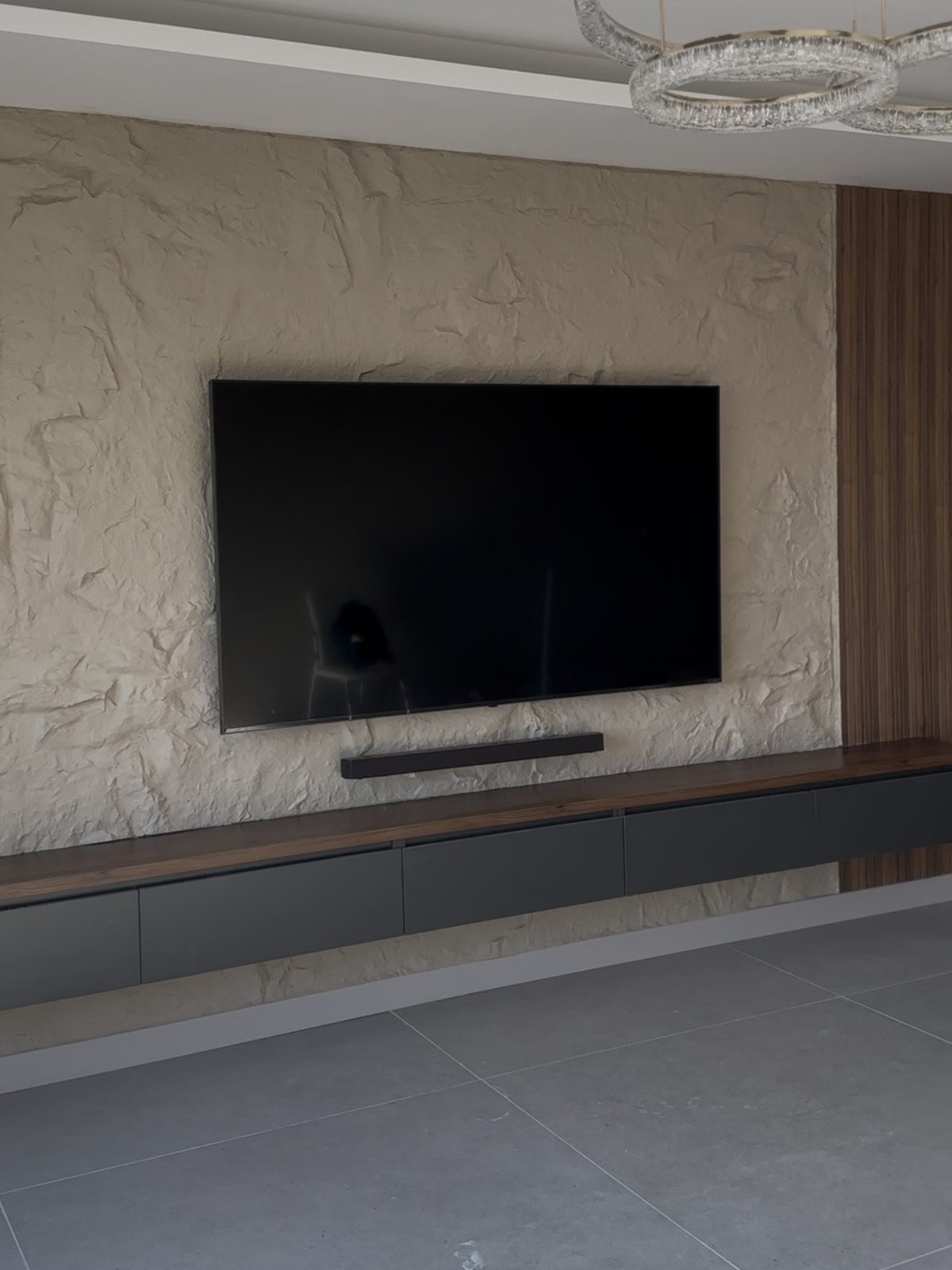 Taş Panel Salon Duvarı
